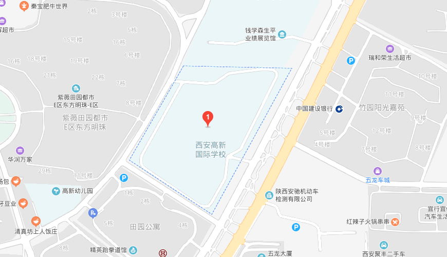 西安高新国际学校地图图片