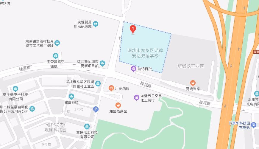 深圳诺德安达双语学校地图图片