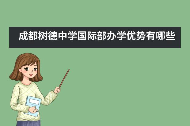 成都树德中学国际部办学优势有哪些？