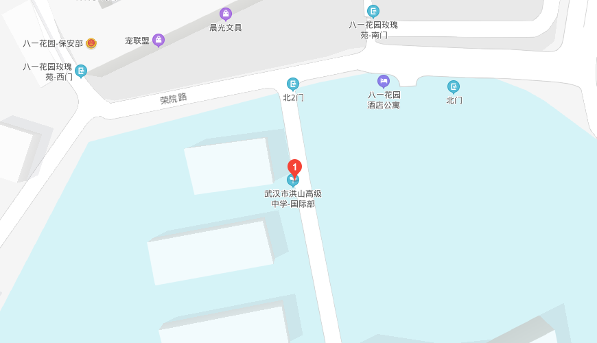 武汉市洪山高级中学国际部地图图片