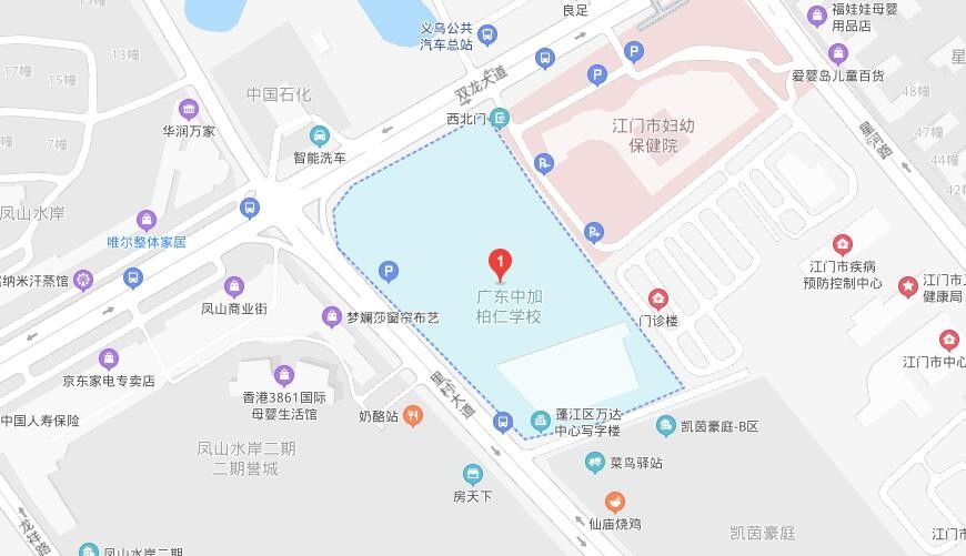 广东中加柏仁学校地图图片