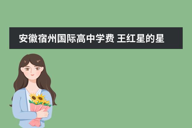 安徽宿州国际高中学费 王红星的星路历程