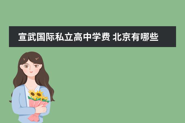 宣武国际私立高中学费 北京有哪些私立高中?