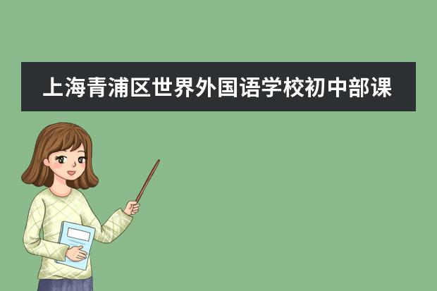 上海青浦区世界外国语学校初中部课堂心中有丘壑,眉目作山河