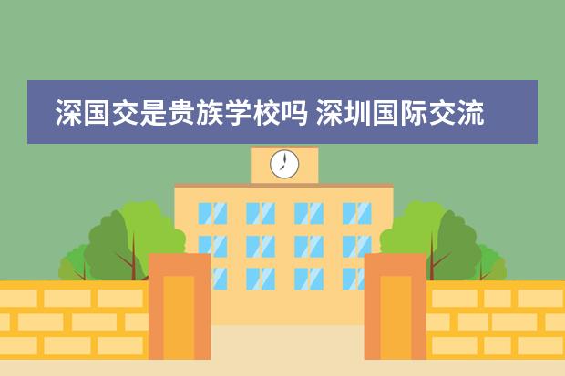 深国交是贵族学校吗 深圳国际交流学院有哪些优缺点？