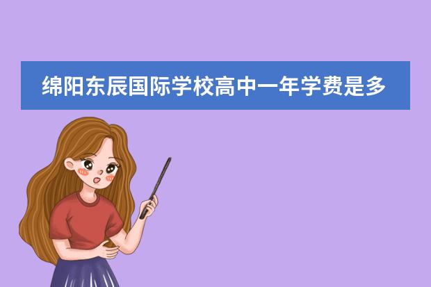 绵阳东辰国际学校高中一年学费是多少?