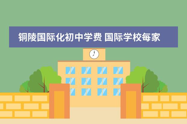 铜陵国际化初中学费 国际学校每家的费用在多少?