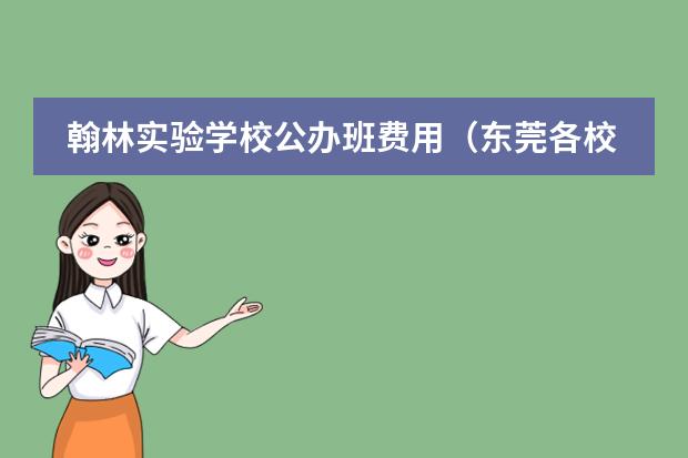 翰林实验学校公办班费用(东莞各校学费一览表)