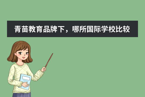 青苗教育品牌下,哪所国际学校比较好