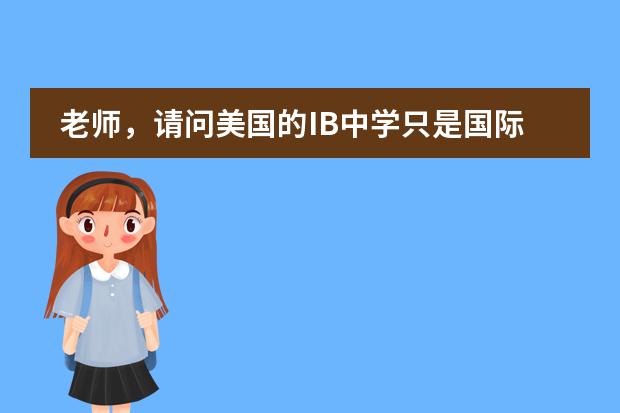 老师，请问美国的IB中学只是国际学校吗？有没有私立中学同时提供IB课程和AP课程的，可告诉我一些好的中学
