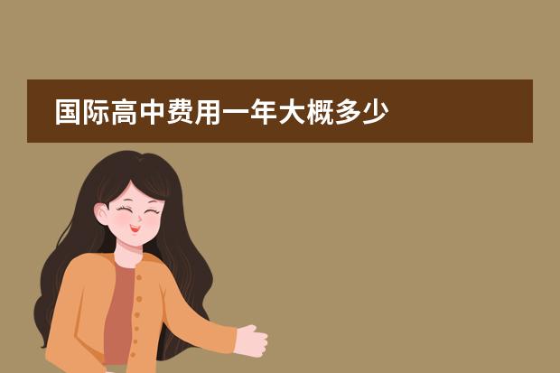 国际高中费用一年大概多少