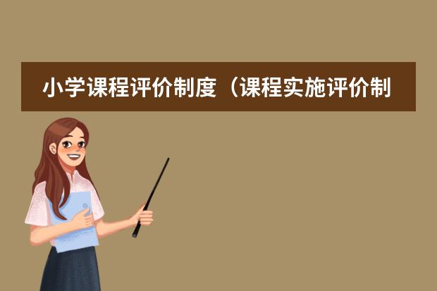 小学课程评价制度(课程实施评价制度)