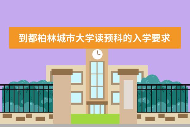 到都柏林城市大学读预科的入学要求是什么?