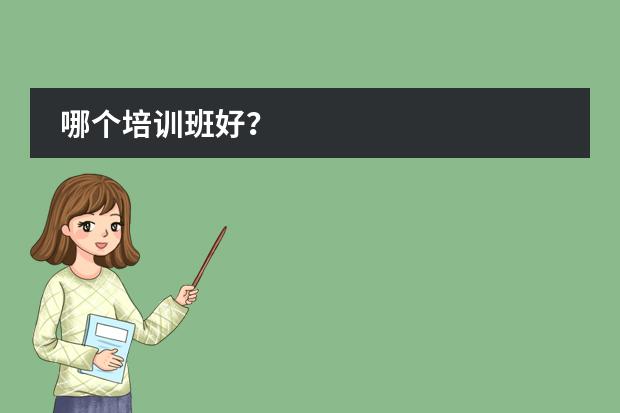 哪个培训班好?