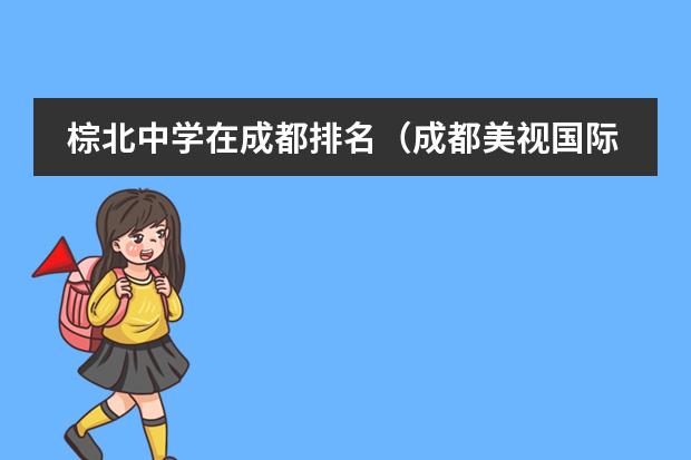 棕北中学在成都排名(成都美视国际学校的介绍)