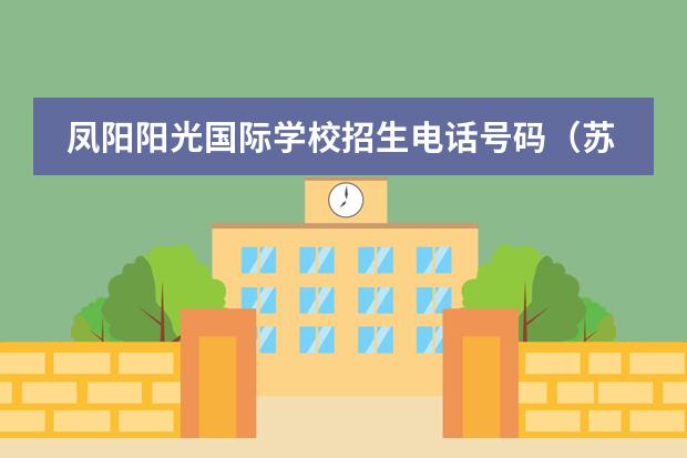 凤阳阳光国际学校招生电话号码(苏州新加坡国际学校招生条件)