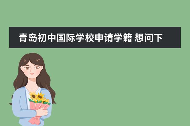 青岛初中国际学校申请学籍 想问下孩子青岛高中借读转学籍都需要条件?