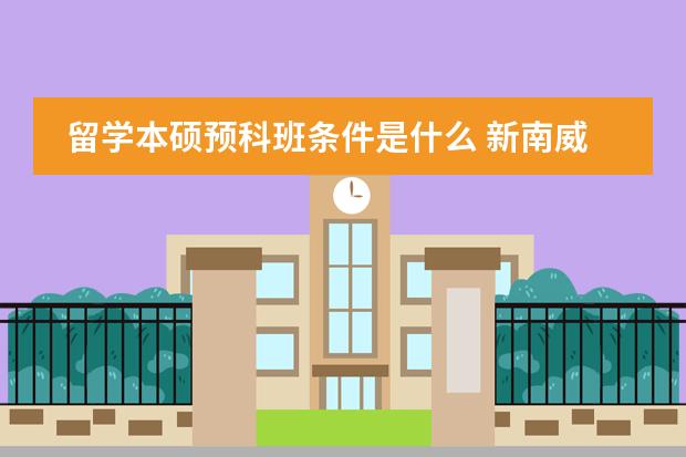 留学本硕预科班条件是什么 新南威尔士大学的预科要求