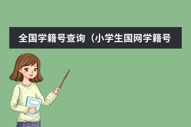 全国学籍号查询(小学生国网学籍号怎样查)
