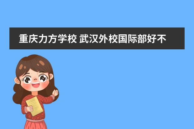 重庆力方学校 武汉外校国际部好不好,?
