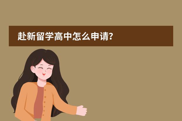 赴新留学高中怎么申请?