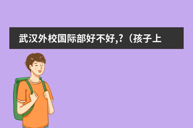 武汉外校国际部好不好,?（孩子上国际学校好还是公立学校好）