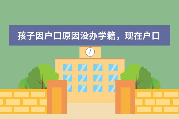 孩子因户口原因没办学籍，现在户口解决了可以补办学籍吗？孩子现在上