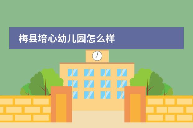 梅县培心幼儿园怎么样