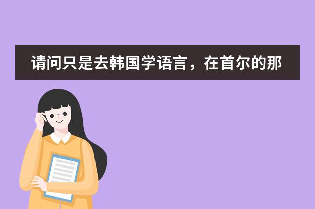 请问只是去韩国学语言,在首尔的那所学校会比较好?(韩国有没有国际学校?)