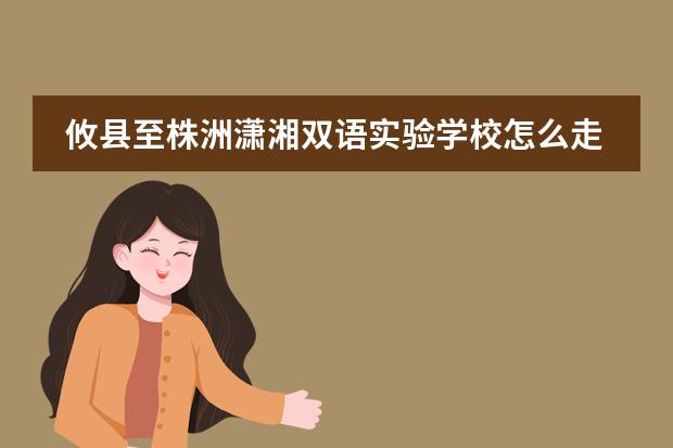 攸县至株洲潇湘双语实验学校怎么走