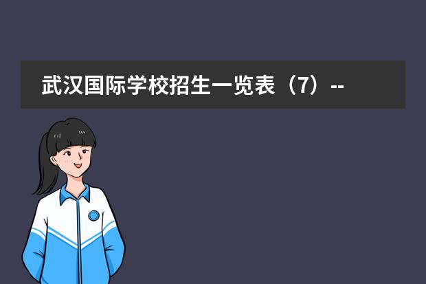 武汉国际学校招生一览表(7)--洪山区 崇文区重点中学有哪几所