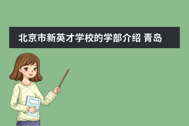 北京市新英才学校的学部介绍 青岛国际学校哪所比较好？