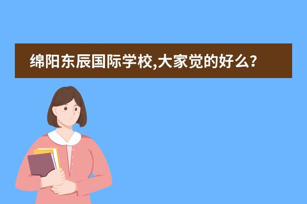 绵阳东辰国际学校,大家觉的好么?里面有什么规章制度?