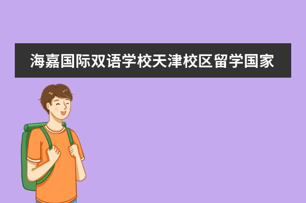 海嘉国际双语学校天津校区留学国家介绍