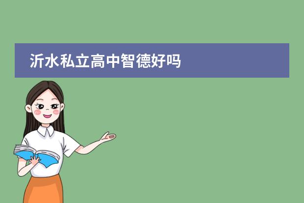 沂水私立高中智德好吗