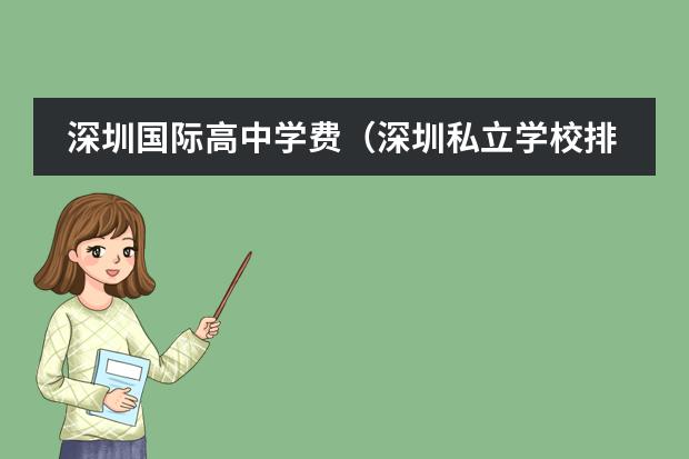 深圳国际高中学费(深圳私立学校排名及学费)