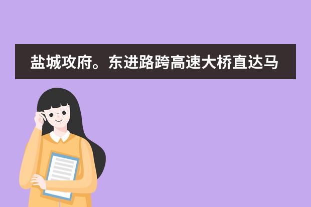 盐城攻府。东进路跨高速大桥直达马沟什么时候动工