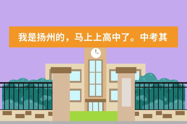 我是扬州的，马上上高中了。中考其他门都不错，就是政治和英语较差，在这个暑假怎么做？