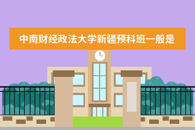 中南财经政法大学新疆预科班一般是学什么专业