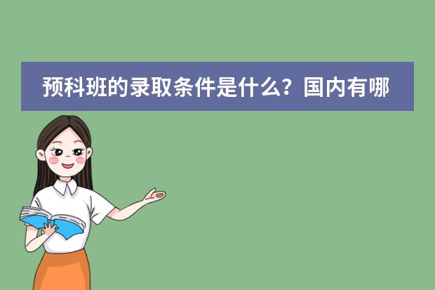 预科班的录取条件是什么?国内有哪有预科班呢?我多少名额阿?