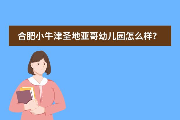 合肥小牛津圣地亚哥幼儿园怎么样？