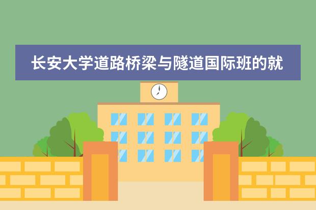 长安大学道路桥梁与隧道国际班的就业形势怎么样啊