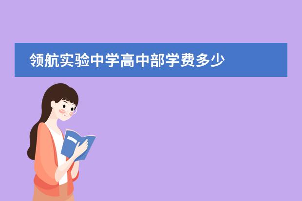 领航实验中学高中部学费多少