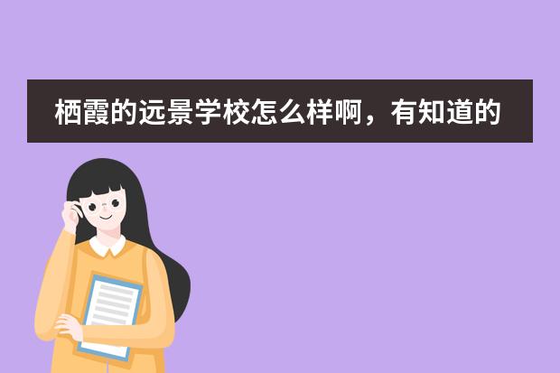 栖霞的远景学校怎么样啊，有知道的吗？本科率有多少啊