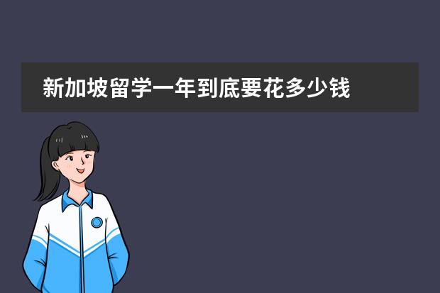 新加坡留学一年到底要花多少钱