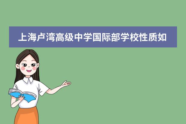 上海卢湾高级中学国际部学校性质如何  学校简介