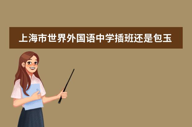 上海市世界外国语中学插班还是包玉刚实验学校,转学条件怎么核对?